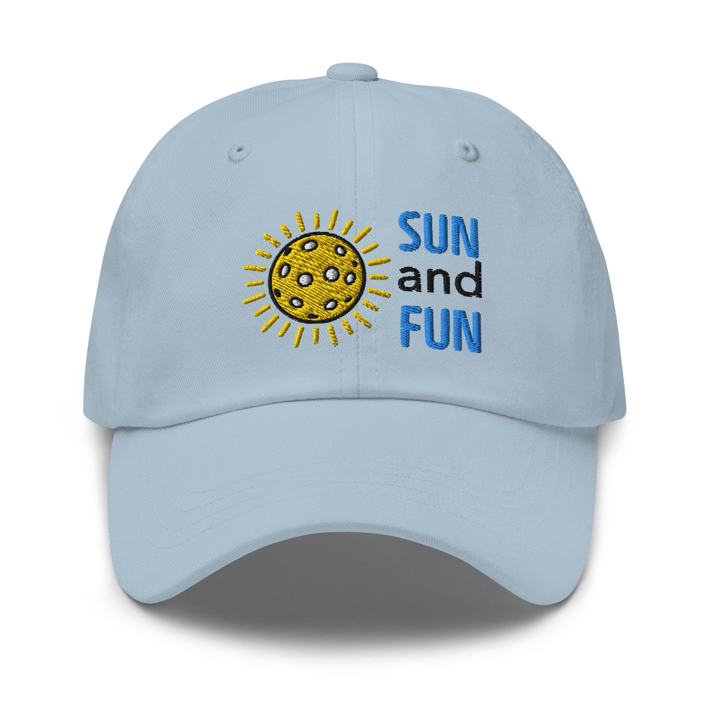 Cotton Twill Classic Cap: Embroidered Hat Pickleball Sun and Fun (more colors)
