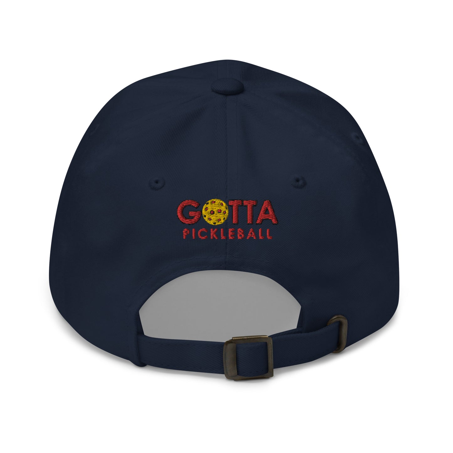 Cotton Twill Classic Cap: Embroidered Hat Red Pickleball (more colors)