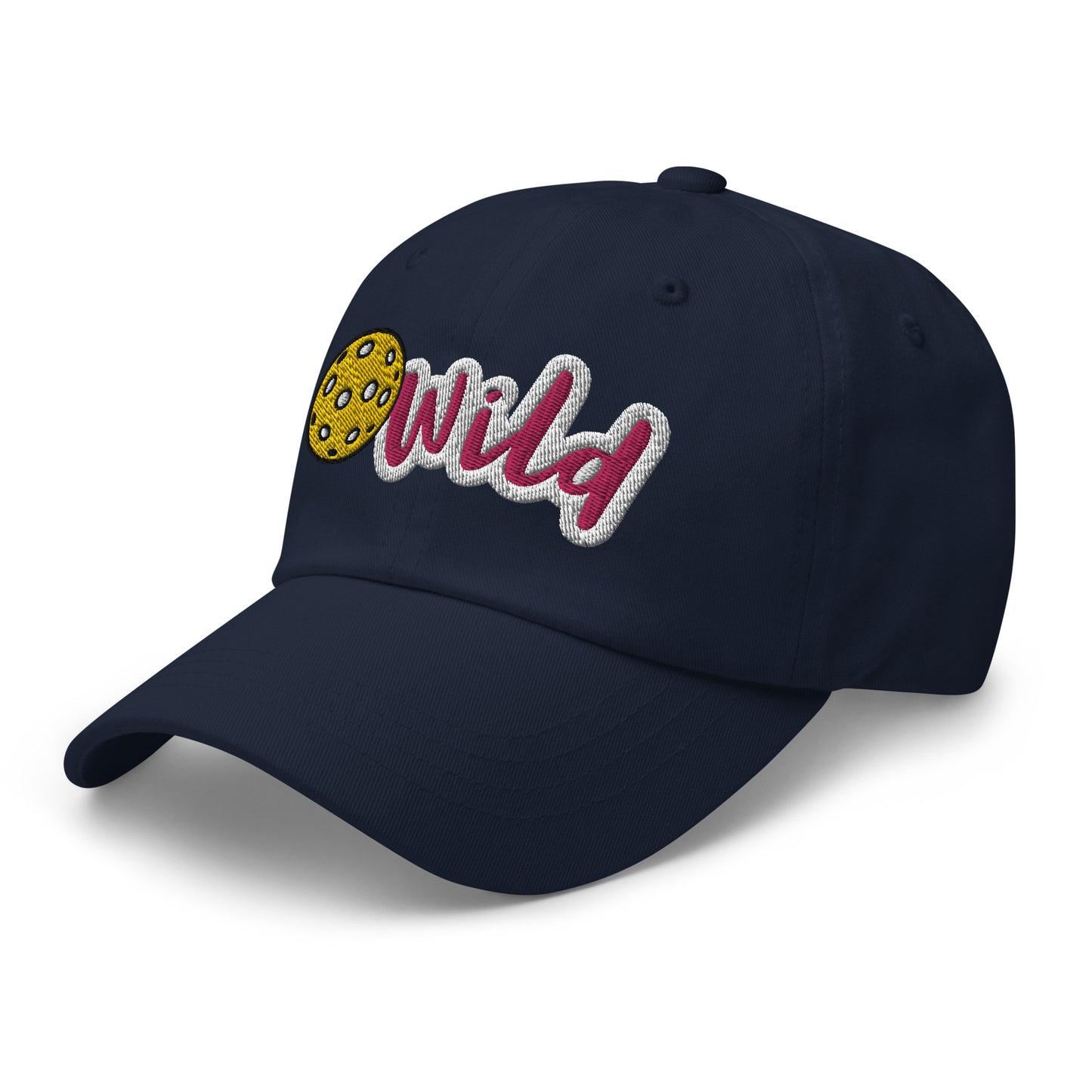 Cotton Twill Classic Cap: Embroidered Hat Pickleball Wild (more colors)