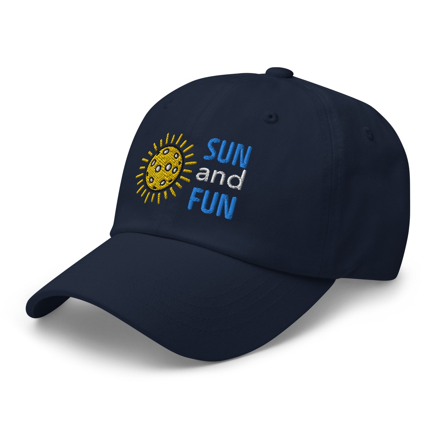 Cotton Twill Classic Cap: Embroidered Hat Pickleball Sun and Fun (more colors)