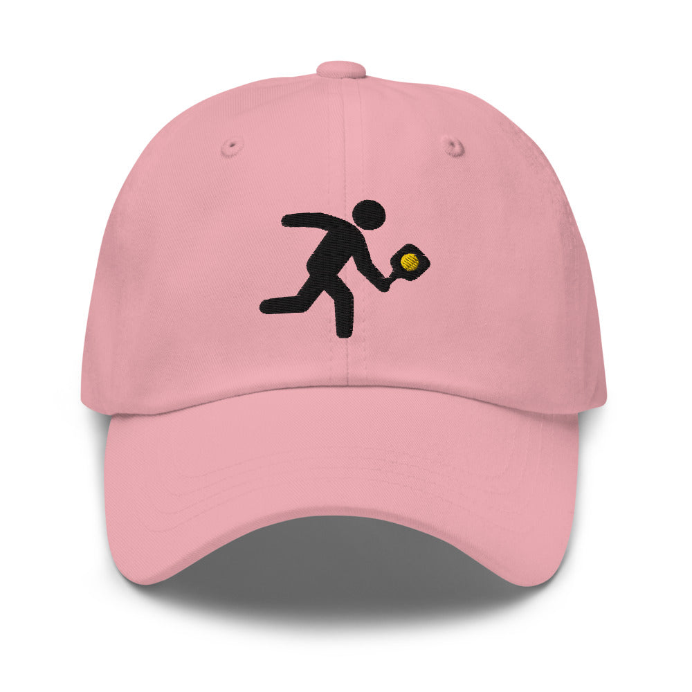 pickleball hat cap gotta pickleball on back Ozzie the pickleball player with pickleball on front embroidered Pickleball hat pink