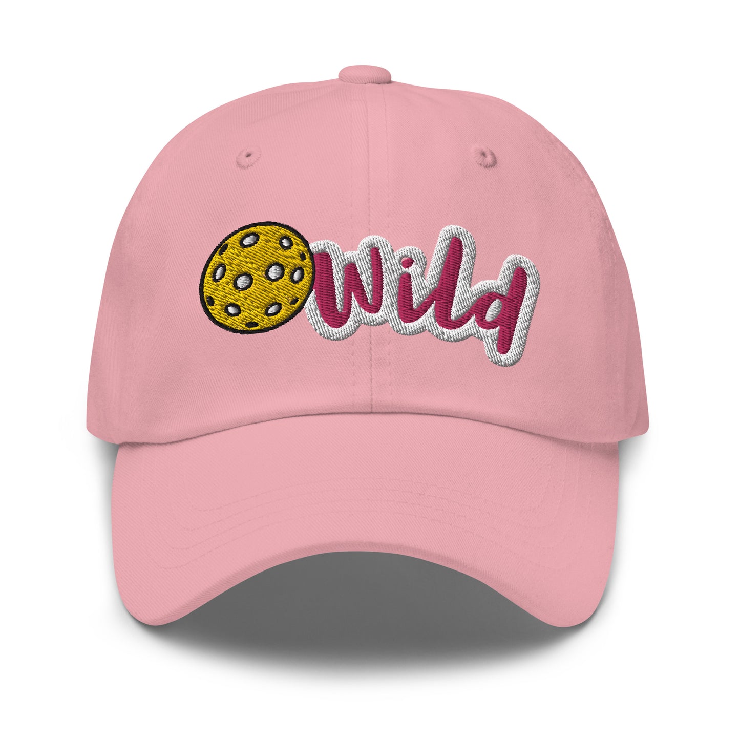 Cotton Twill Classic Cap: Embroidered Hat Pickleball Wild (more colors)