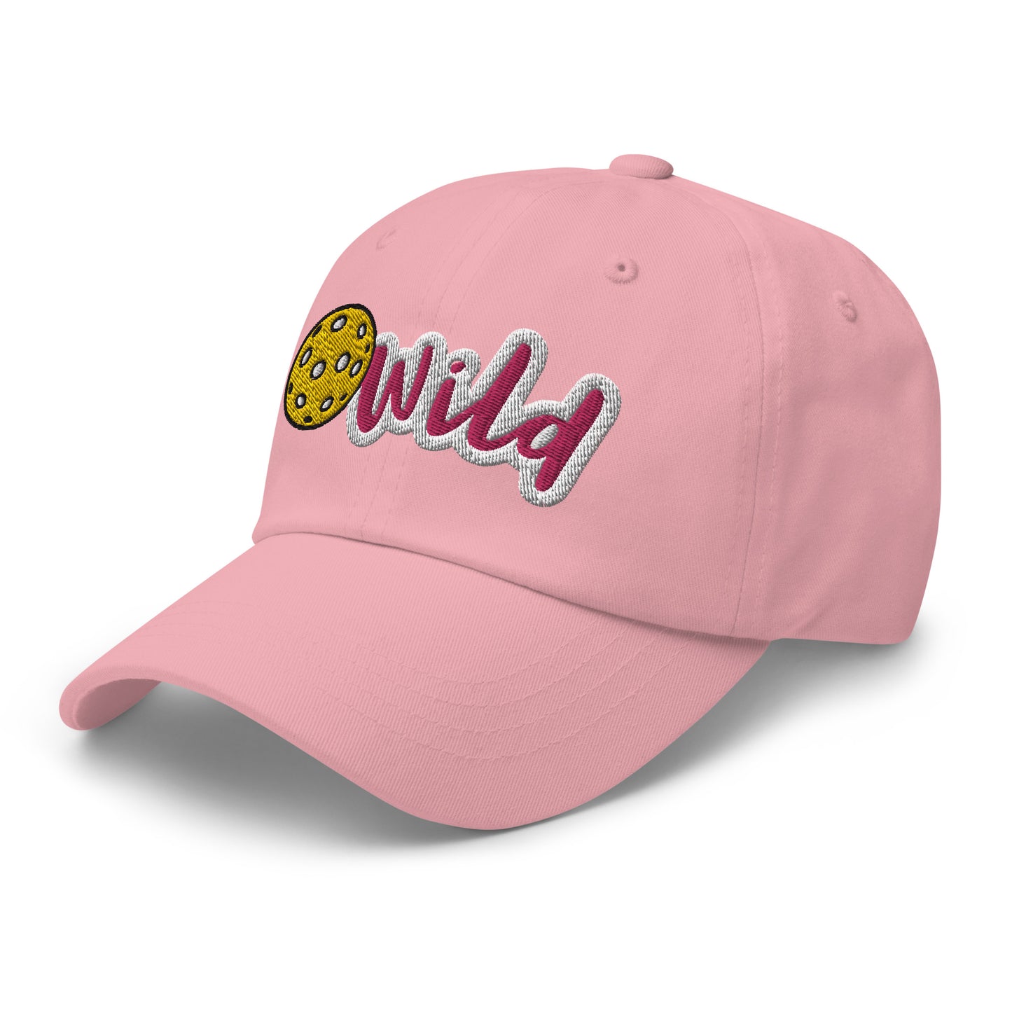 Cotton Twill Classic Cap: Embroidered Hat Pickleball Wild (more colors)