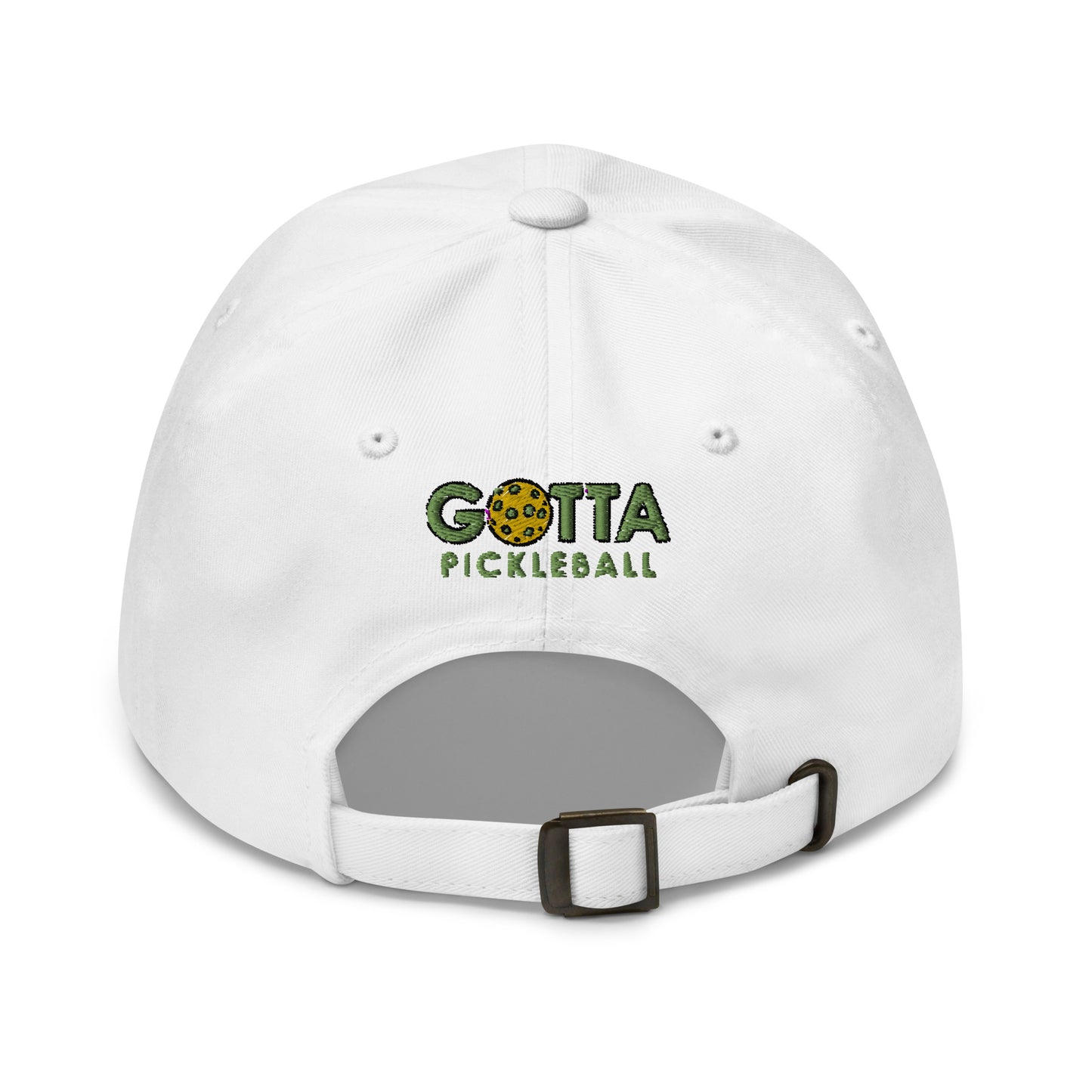 Cotton Twill Classic Cap: Embroidered Hat Green Pickleball (more colors)