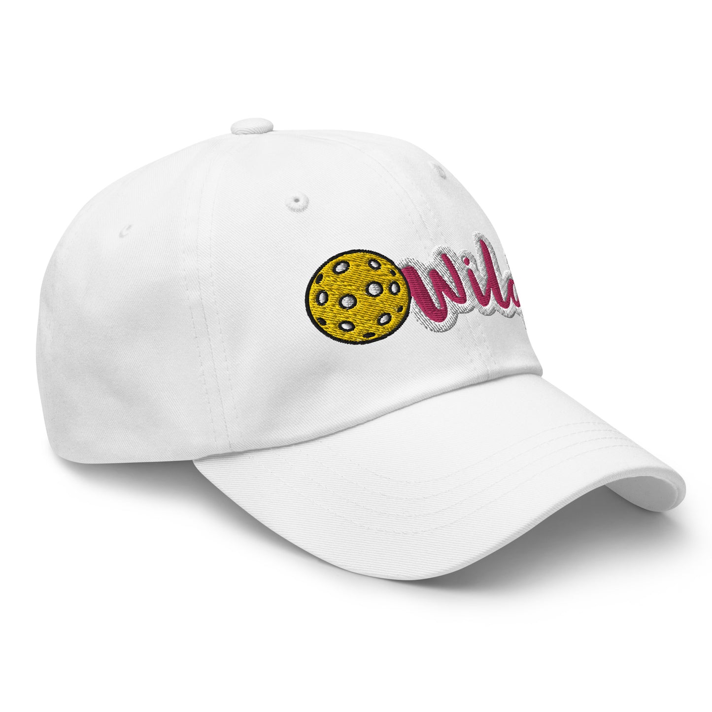 Cotton Twill Classic Cap: Embroidered Hat Pickleball Wild (more colors)