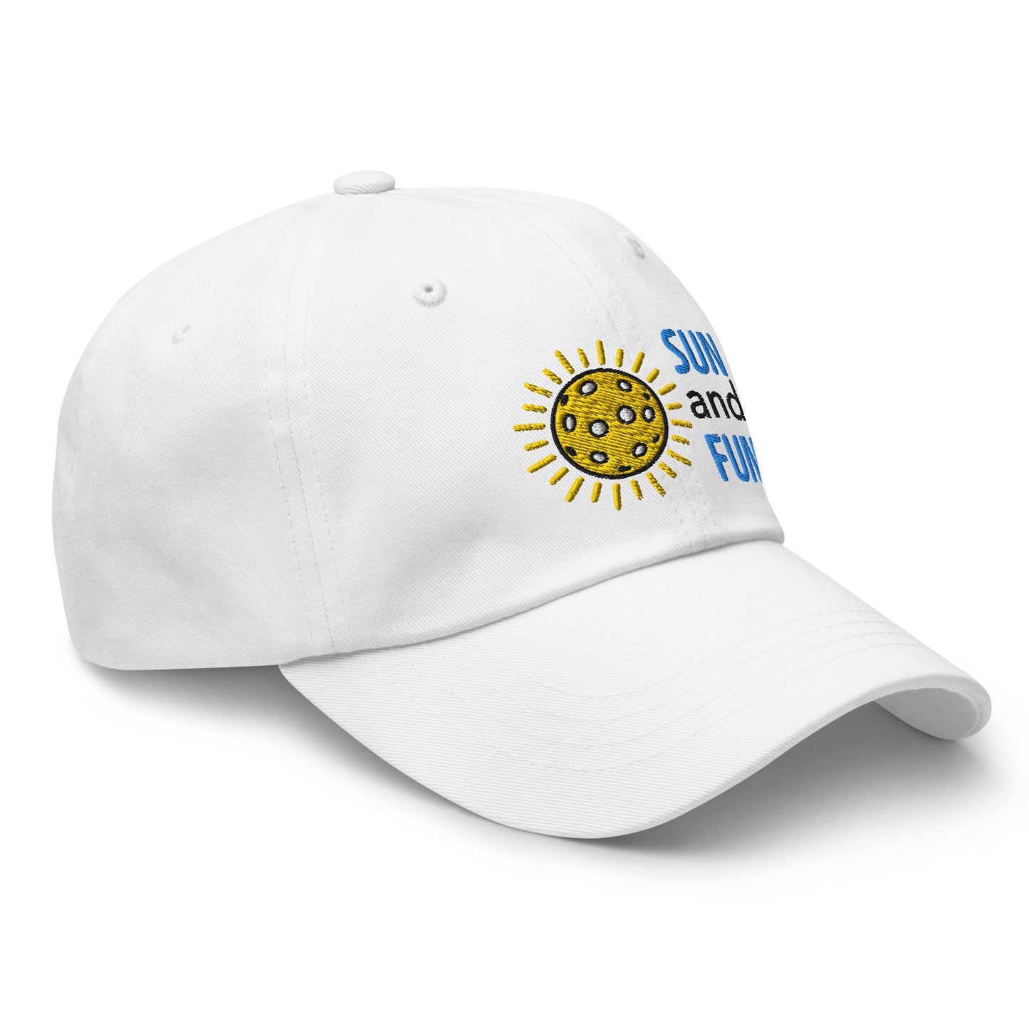 Cotton Twill Classic Cap: Embroidered Hat Pickleball Sun and Fun (more colors)