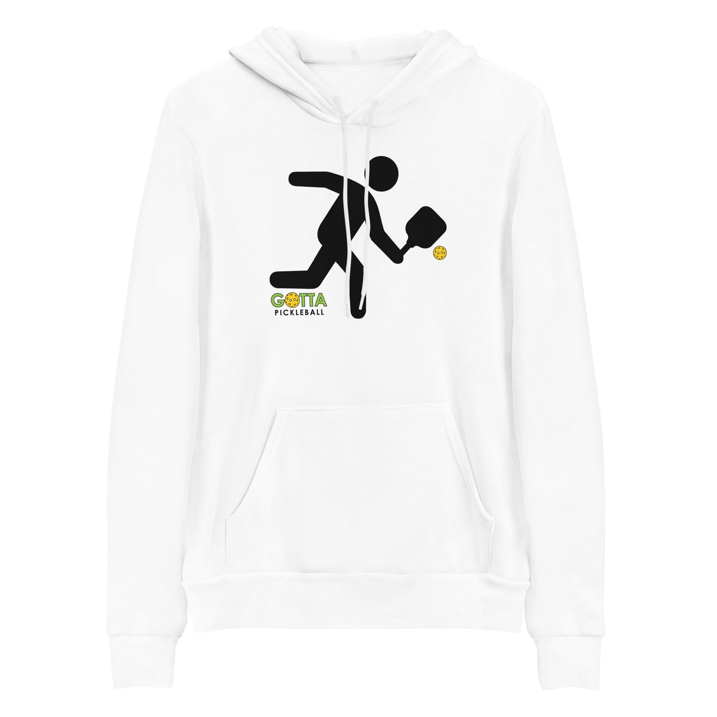 Unisex Hoodie Cotton/Fleece: MASCOT OZZIE GOTTA PICKLEBALL WHITE