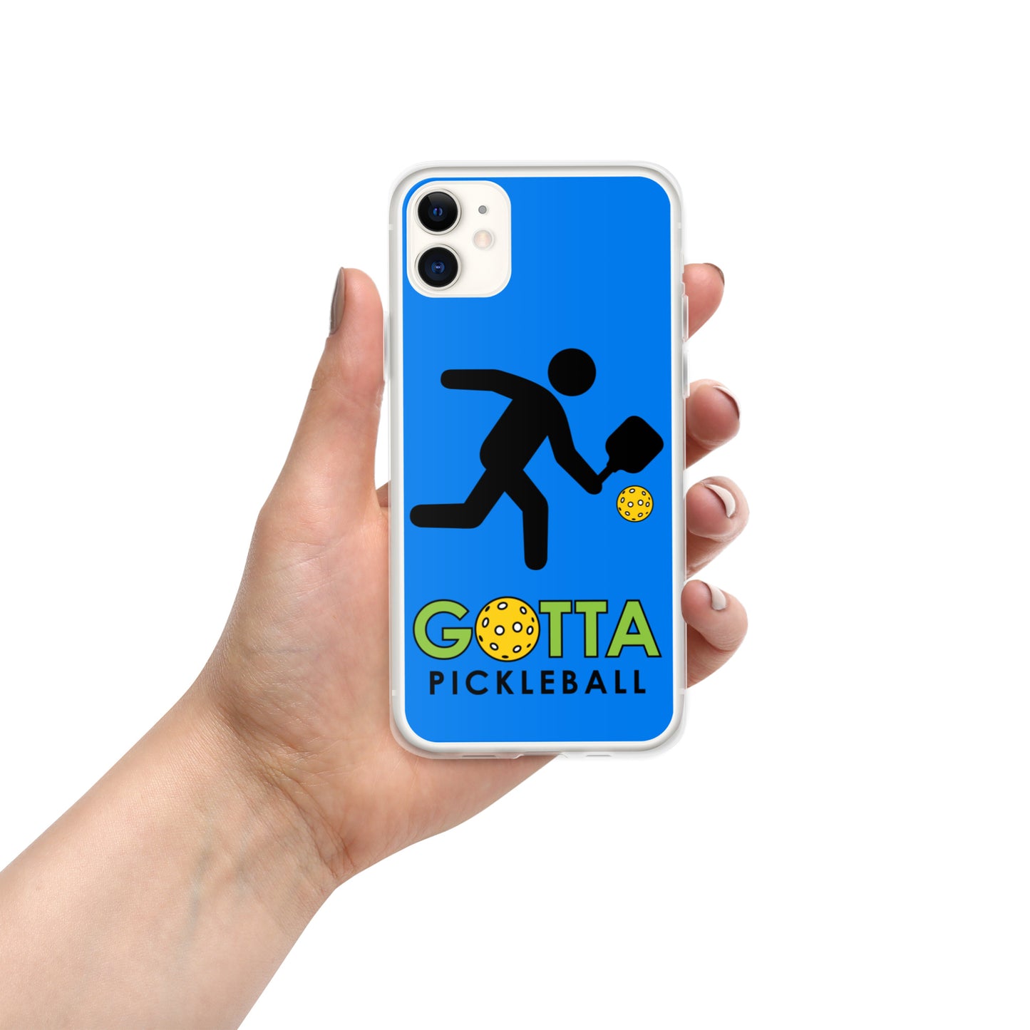 iPhone Case: GOTTA PICKLEBALL WITH OUR MASCOT OZZIE SUMMER BLUE