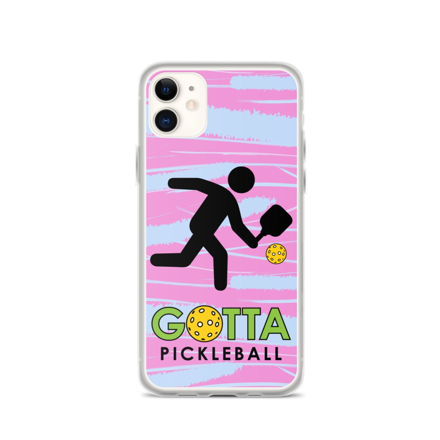 iPhone Case: GOTTA PICKLEBALL WITH OUR MASCOT OZZIE PINK & BLUE