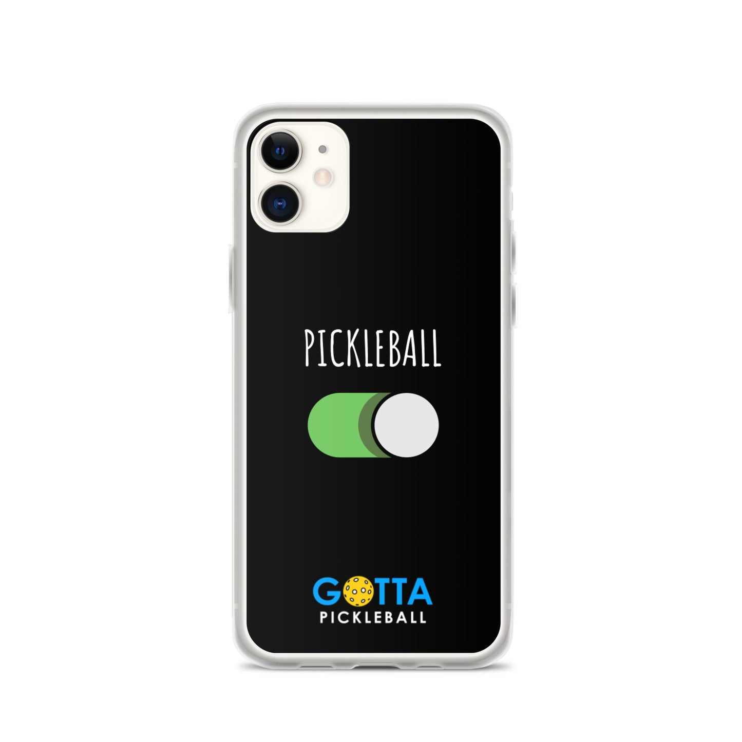 iPhone Case: PICKLEBALL ON: BLACK