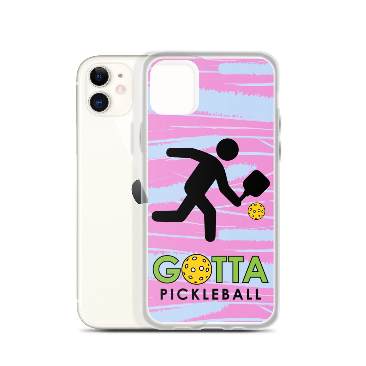 iPhone Case: GOTTA PICKLEBALL WITH OUR MASCOT OZZIE PINK & BLUE