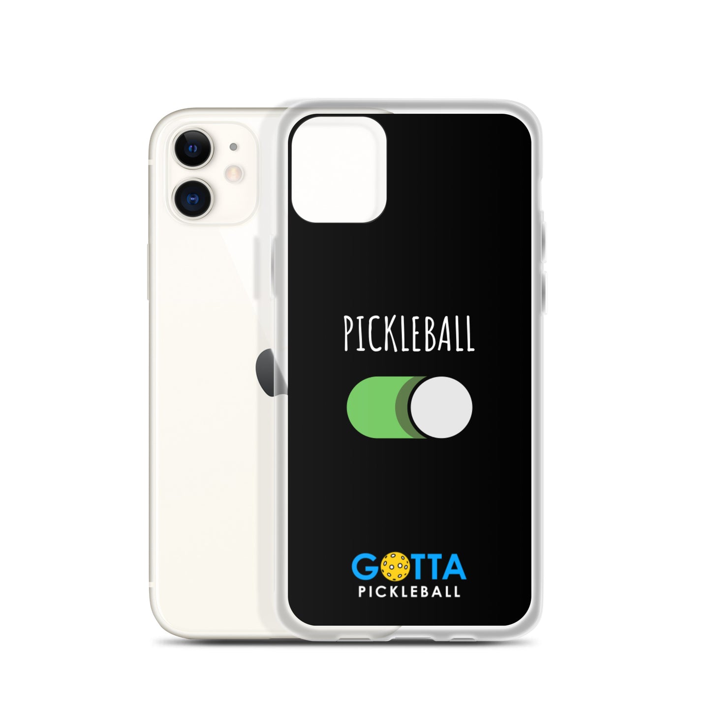 iPhone Case: PICKLEBALL ON: BLACK