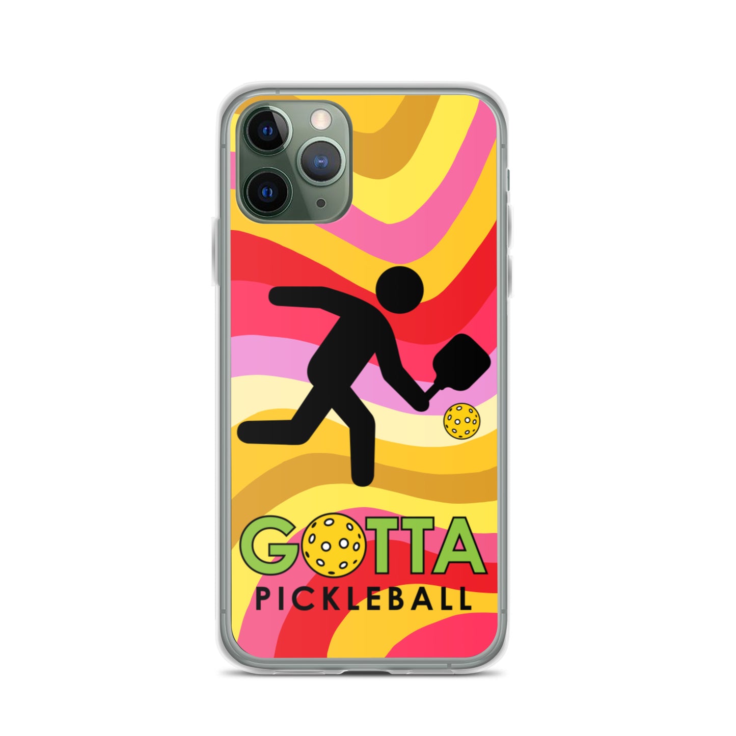 iPhone Case: GOTTA PICKLEBALL WITH OUR MASCOT OZZIE SUMMER SUN WAVES
