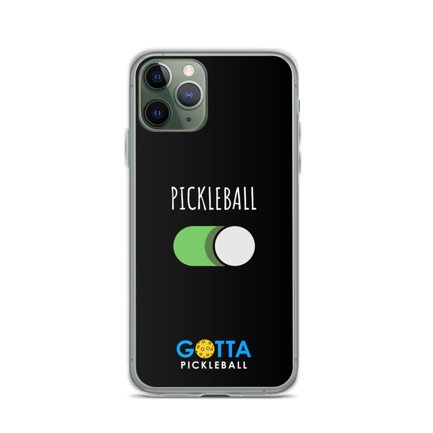 iPhone Case: PICKLEBALL ON: BLACK