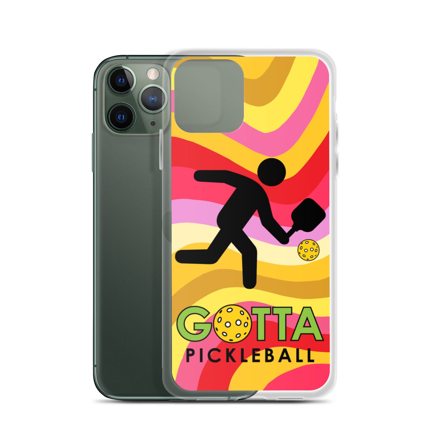 iPhone Case: GOTTA PICKLEBALL WITH OUR MASCOT OZZIE SUMMER SUN WAVES