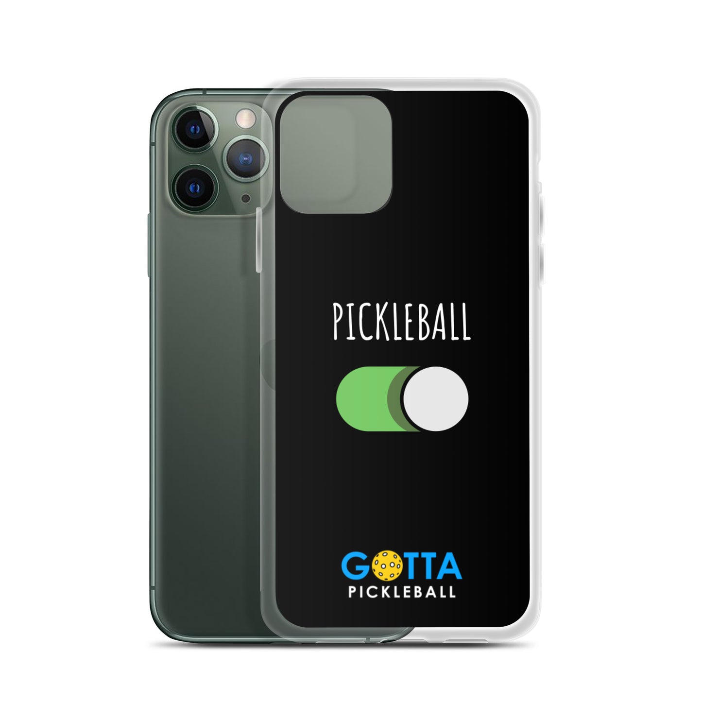 iPhone Case: PICKLEBALL ON: BLACK