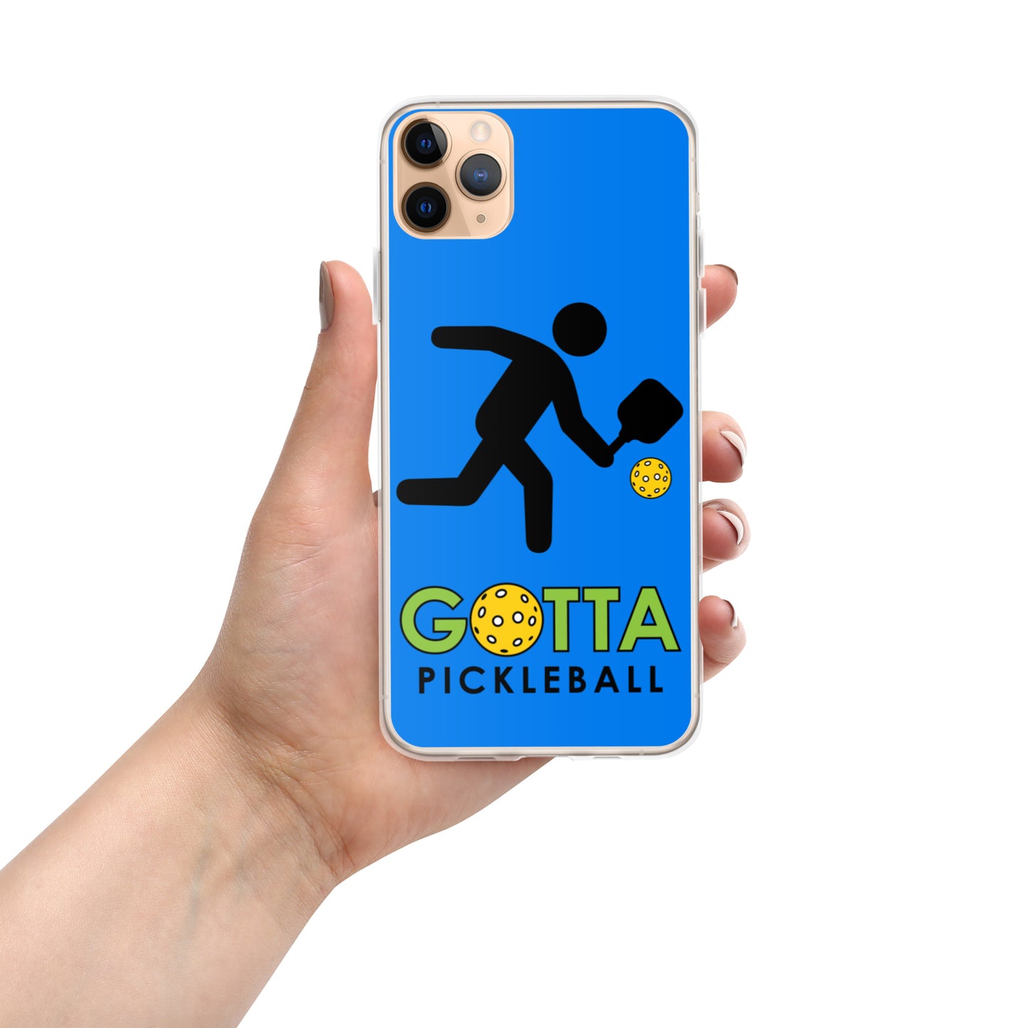 iPhone Case: GOTTA PICKLEBALL WITH OUR MASCOT OZZIE SUMMER BLUE