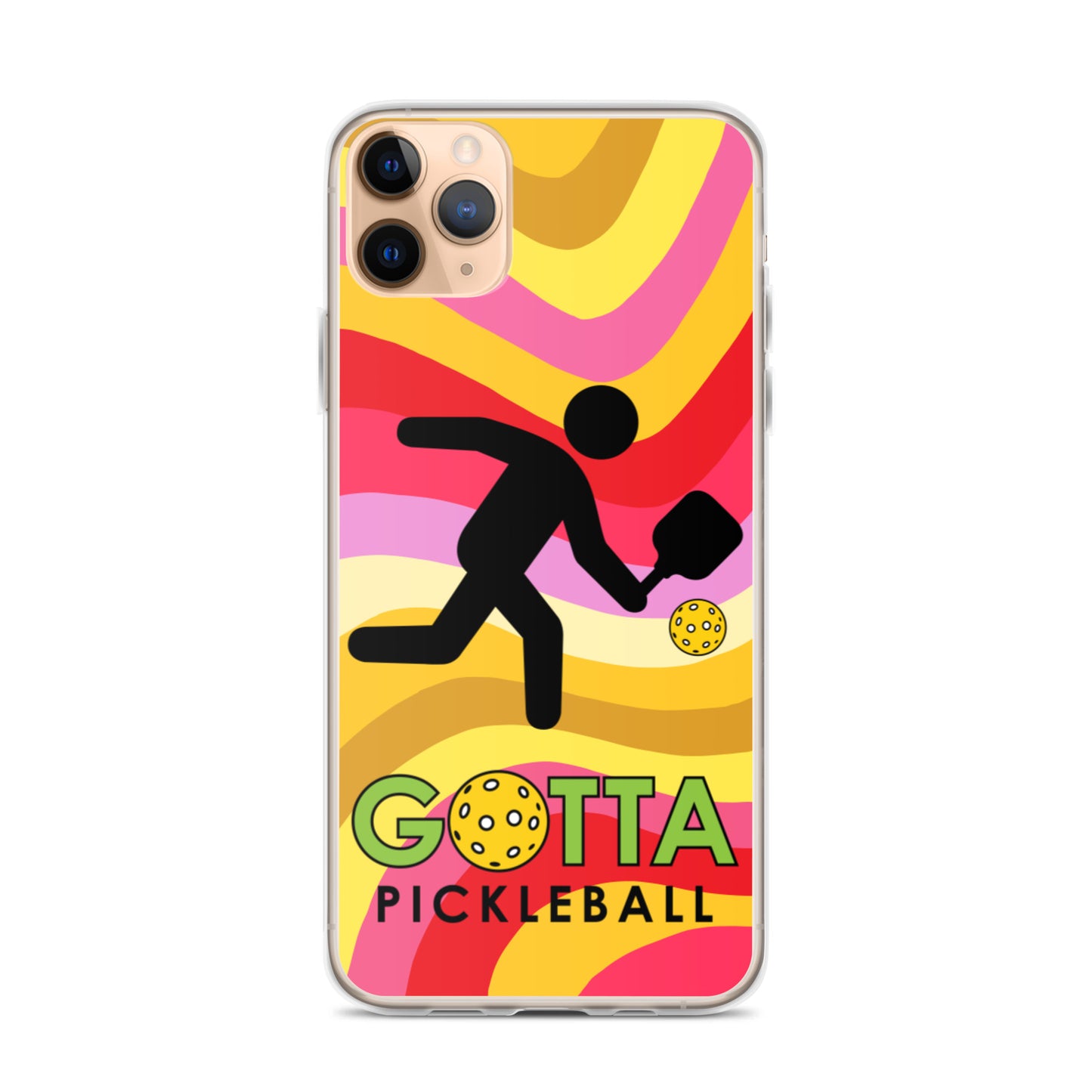 iPhone Case: GOTTA PICKLEBALL WITH OUR MASCOT OZZIE SUMMER SUN WAVES