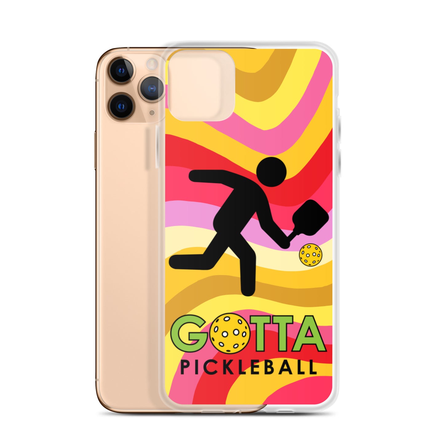 iPhone Case: GOTTA PICKLEBALL WITH OUR MASCOT OZZIE SUMMER SUN WAVES