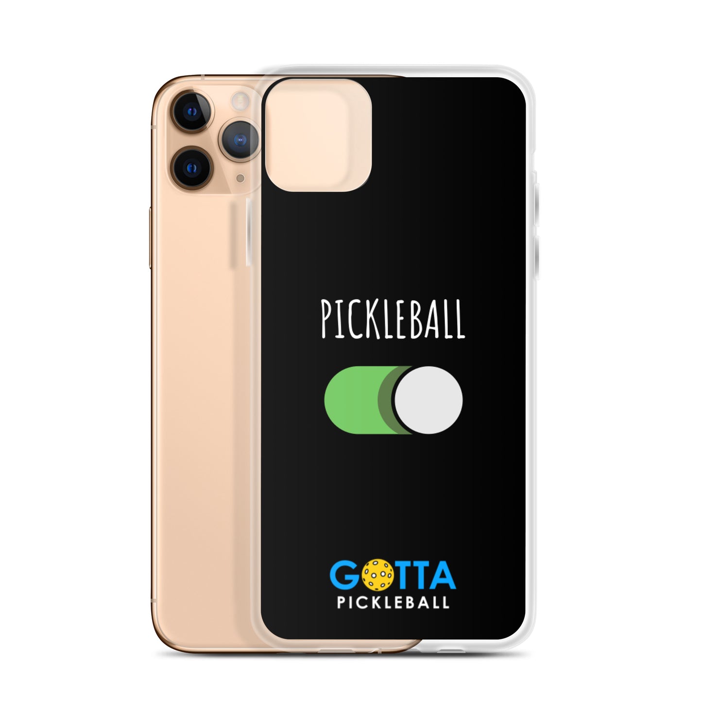 iPhone Case: PICKLEBALL ON: BLACK