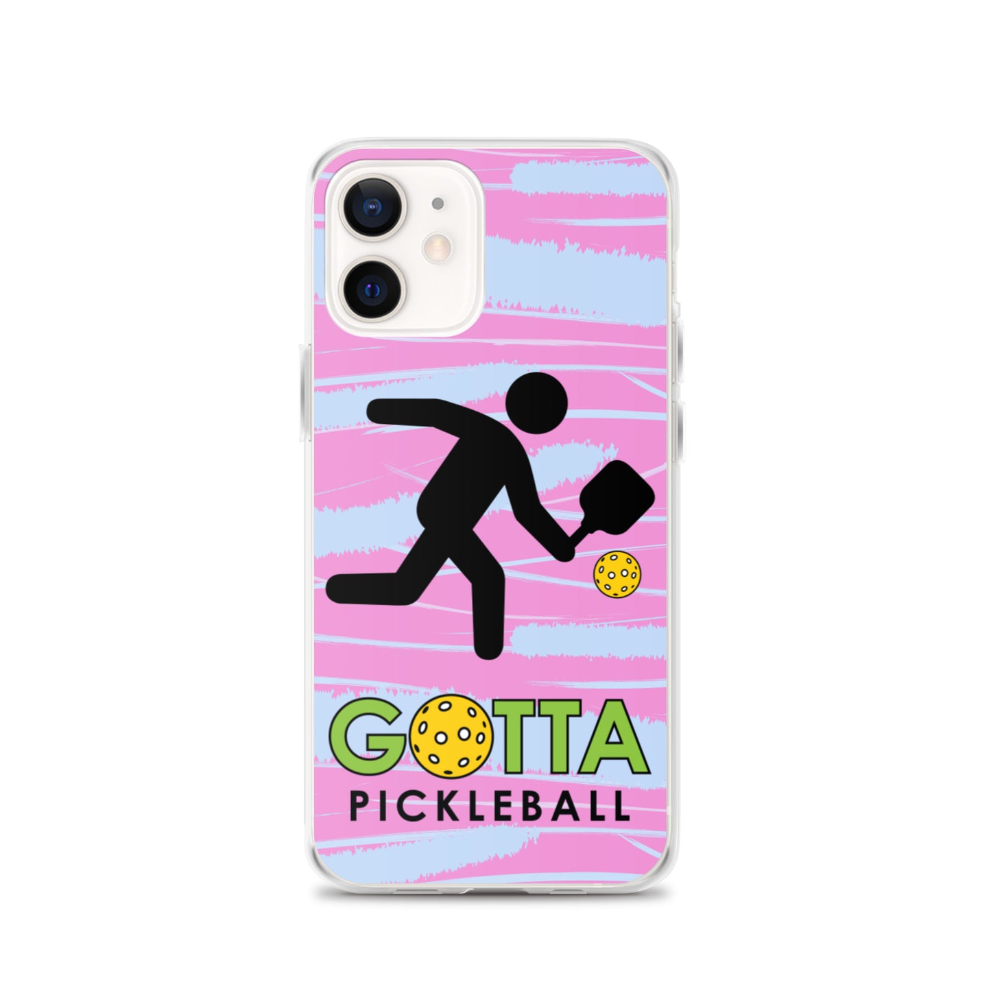 iPhone Case: GOTTA PICKLEBALL WITH OUR MASCOT OZZIE PINK & BLUE