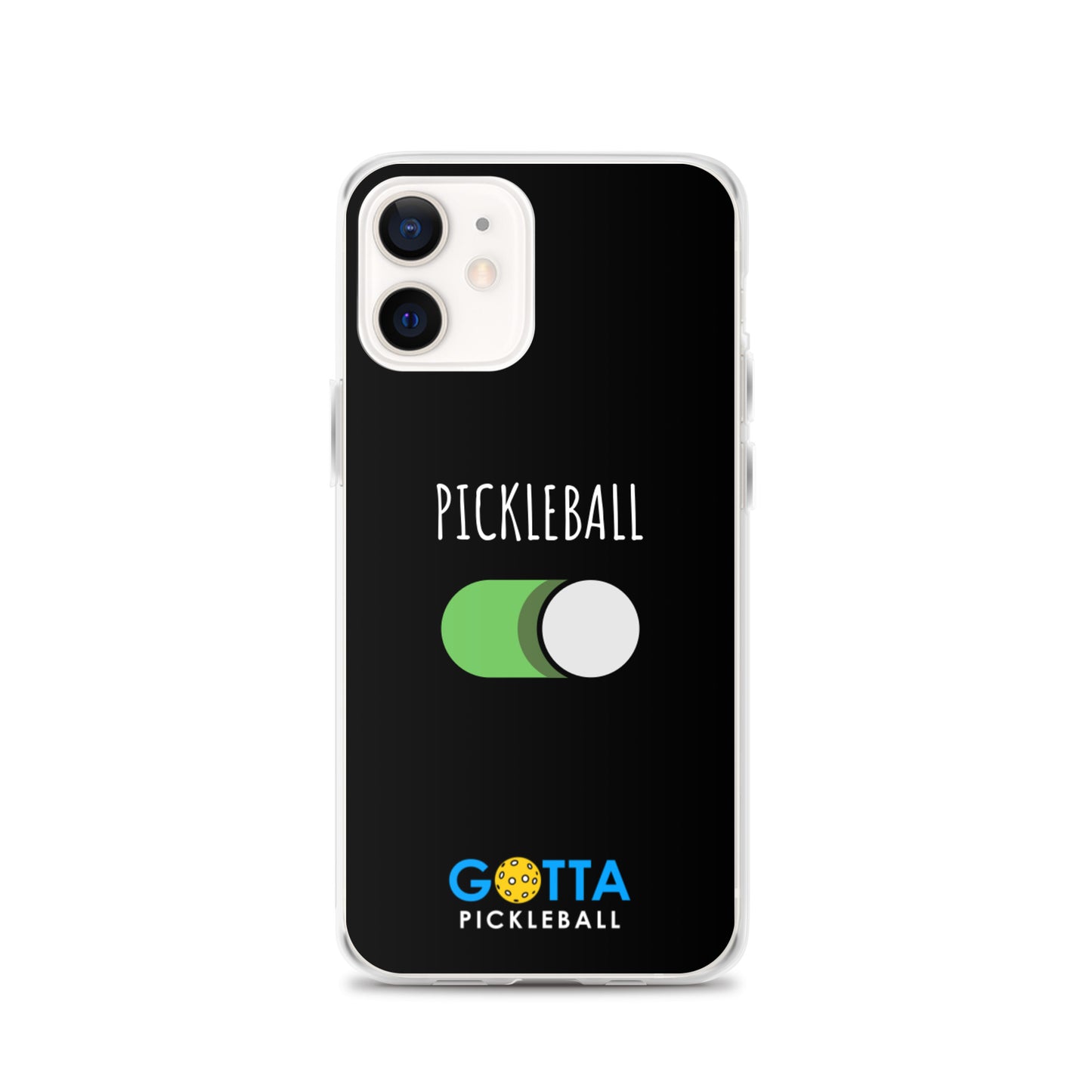 iPhone Case: PICKLEBALL ON: BLACK