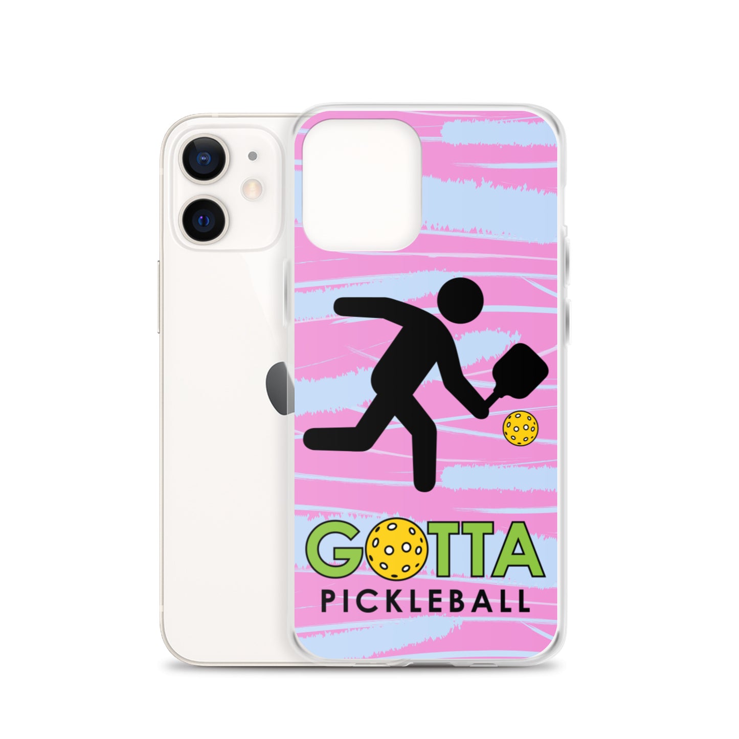 iPhone Case: GOTTA PICKLEBALL WITH OUR MASCOT OZZIE PINK & BLUE