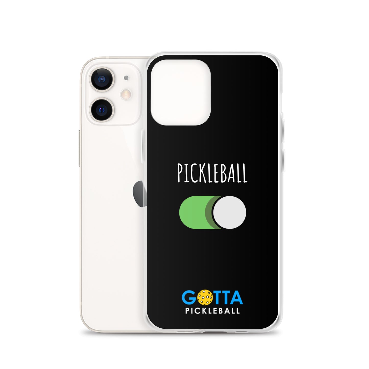iPhone Case: PICKLEBALL ON: BLACK