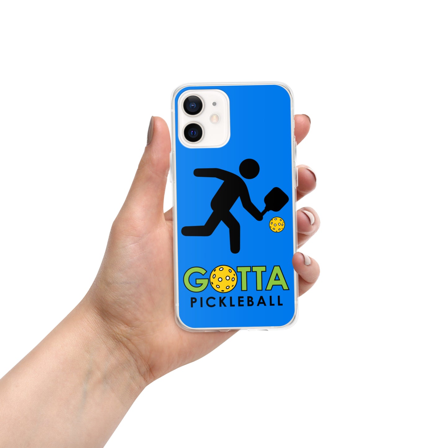 iPhone Case: GOTTA PICKLEBALL WITH OUR MASCOT OZZIE SUMMER BLUE