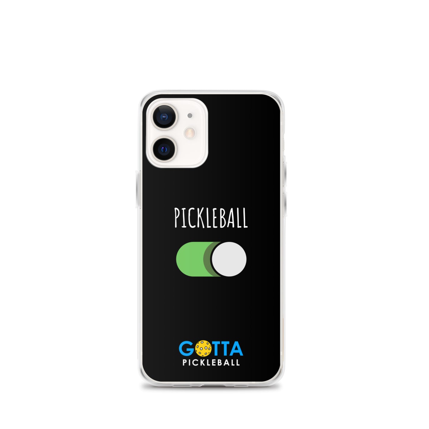 iPhone Case: PICKLEBALL ON: BLACK