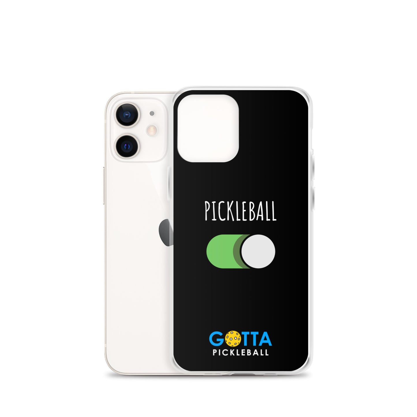iPhone Case: PICKLEBALL ON: BLACK