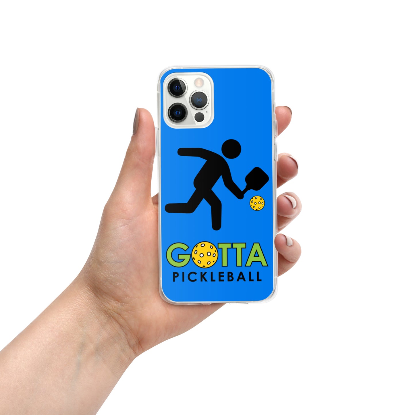 iPhone Case: GOTTA PICKLEBALL WITH OUR MASCOT OZZIE SUMMER BLUE