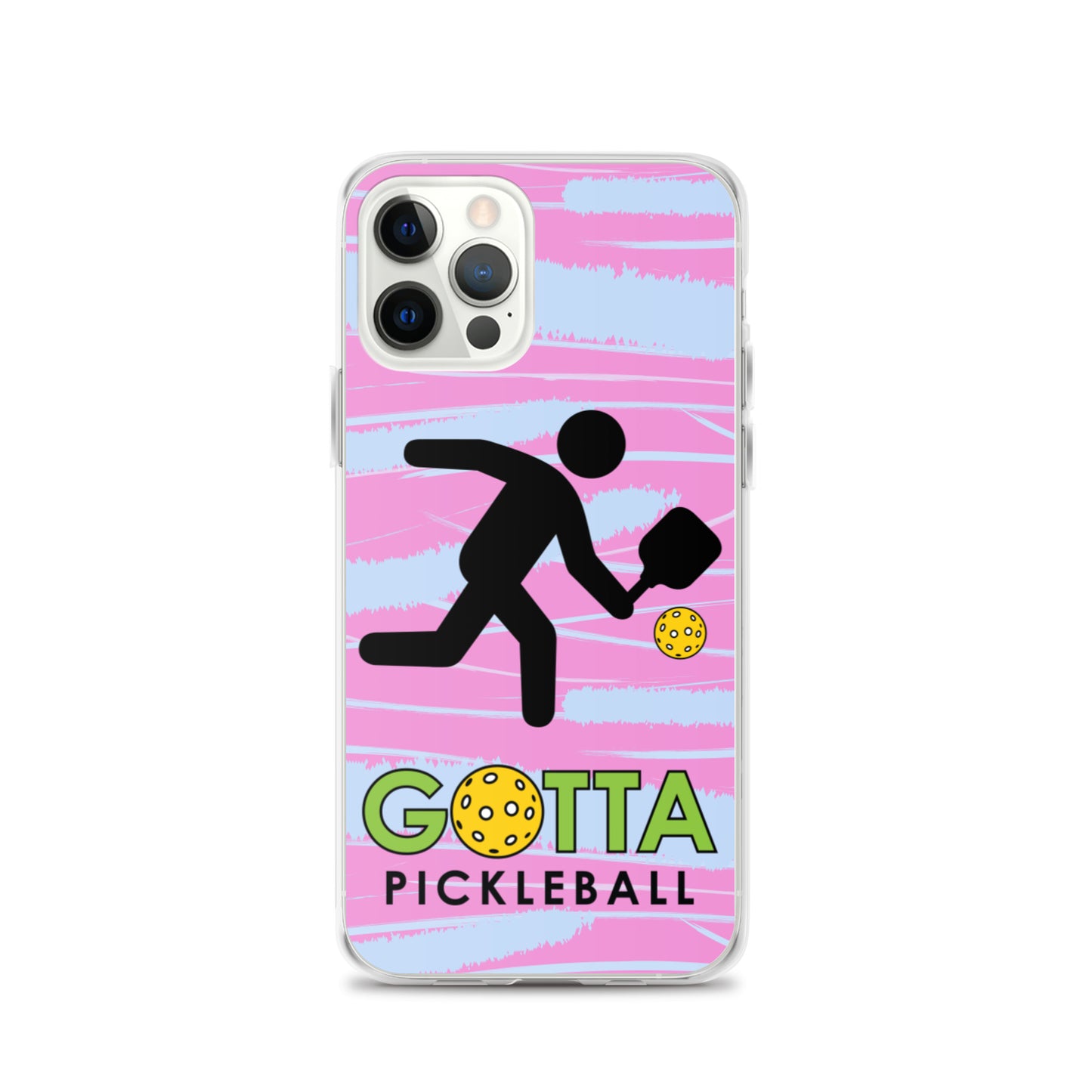 iPhone Case: GOTTA PICKLEBALL WITH OUR MASCOT OZZIE PINK & BLUE