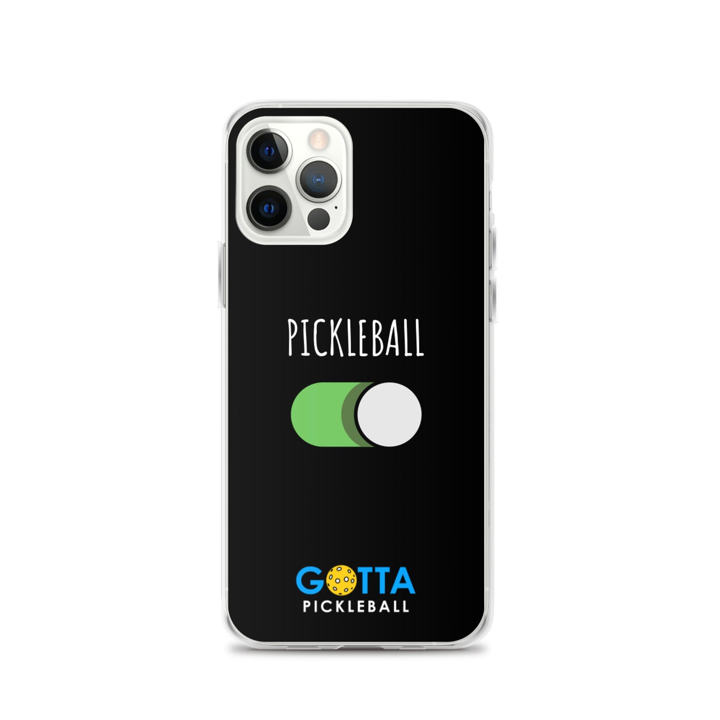 iPhone Case: PICKLEBALL ON: BLACK