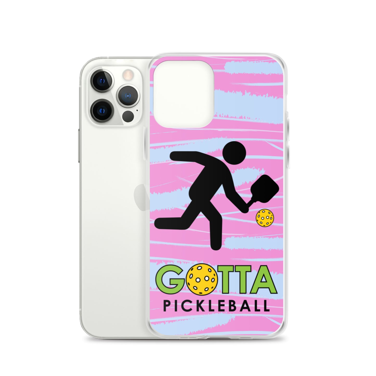 iPhone Case: GOTTA PICKLEBALL WITH OUR MASCOT OZZIE PINK & BLUE