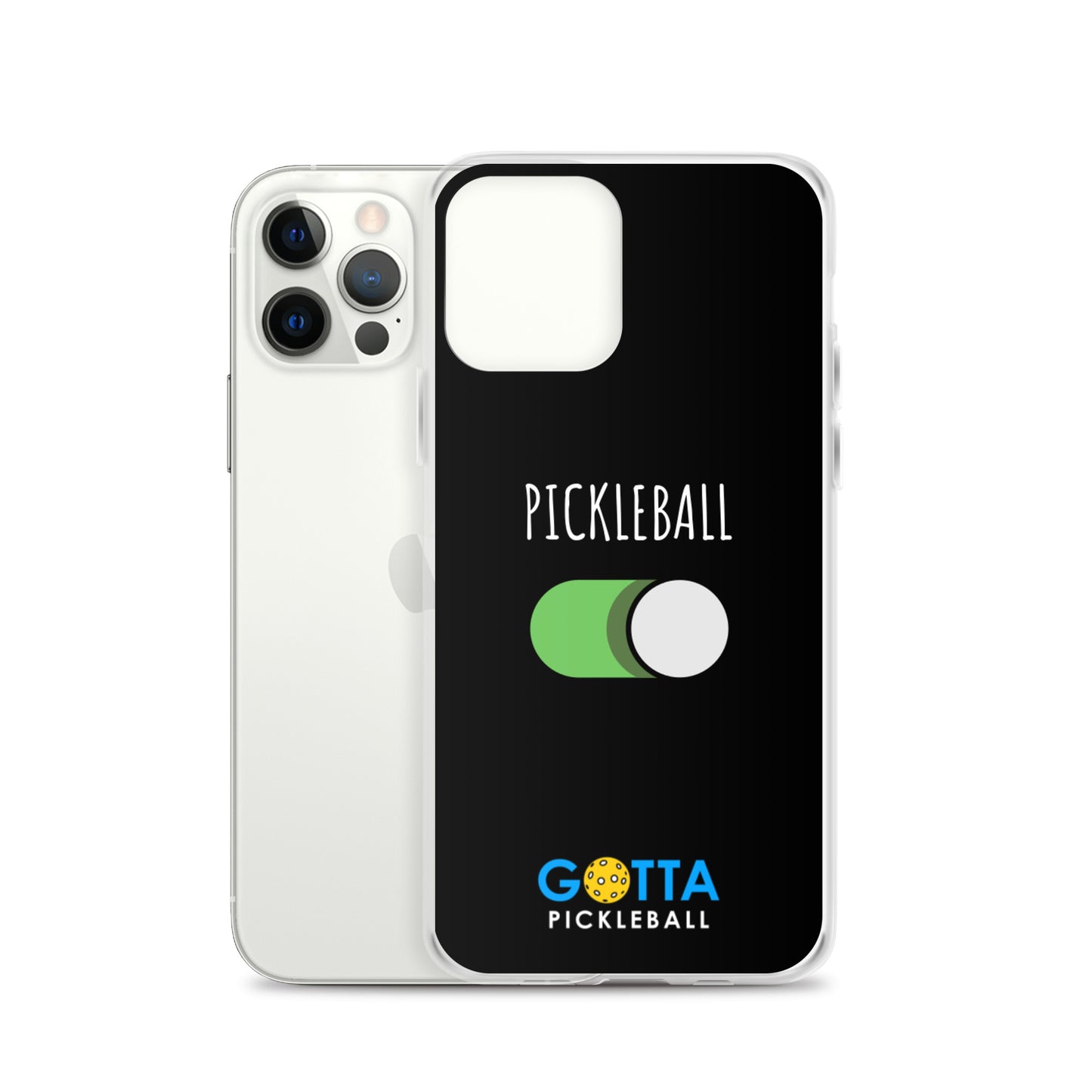 iPhone Case: PICKLEBALL ON: BLACK