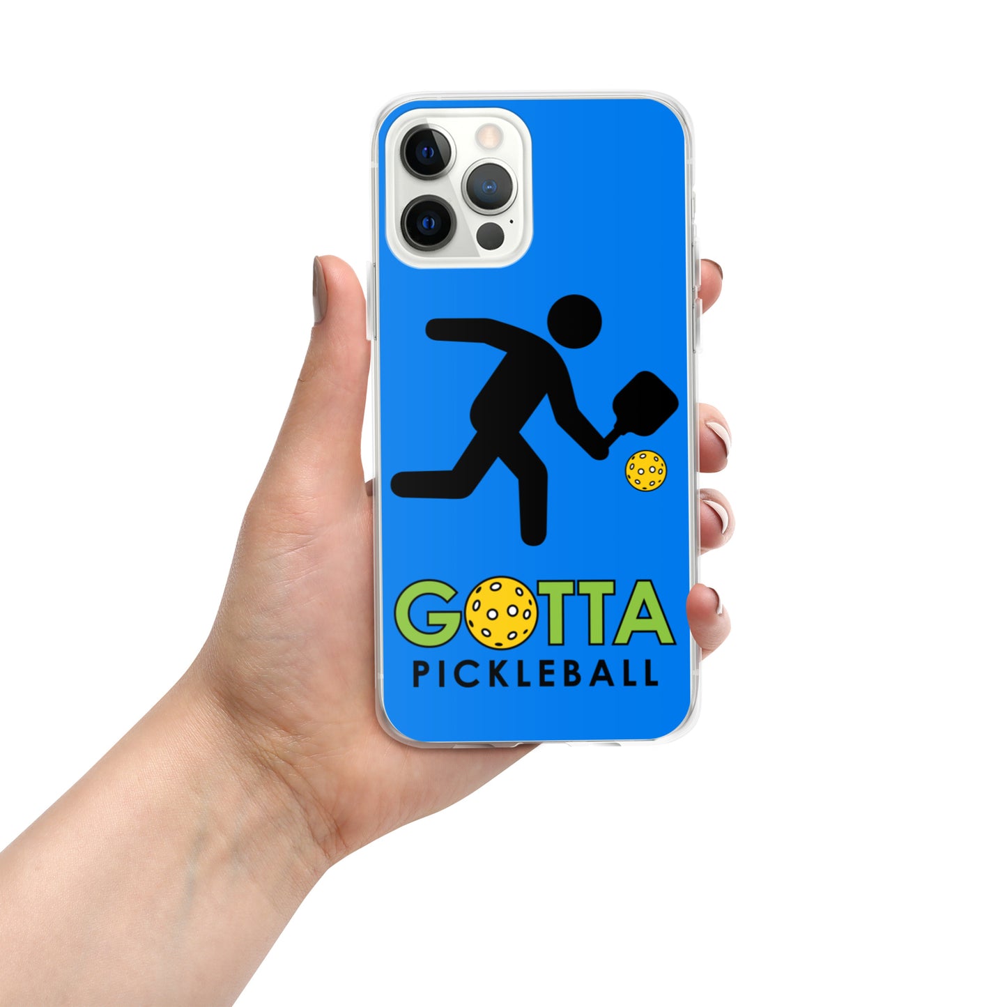 iPhone Case: GOTTA PICKLEBALL WITH OUR MASCOT OZZIE SUMMER BLUE