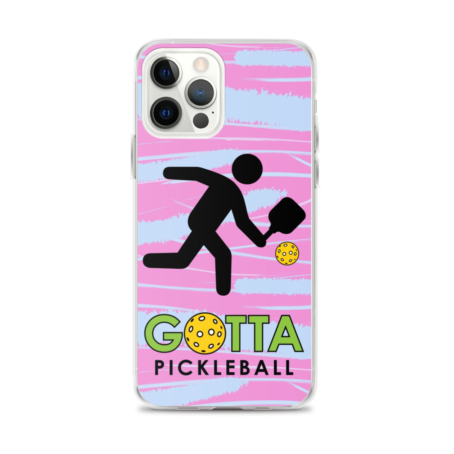 iPhone Case: GOTTA PICKLEBALL WITH OUR MASCOT OZZIE PINK & BLUE