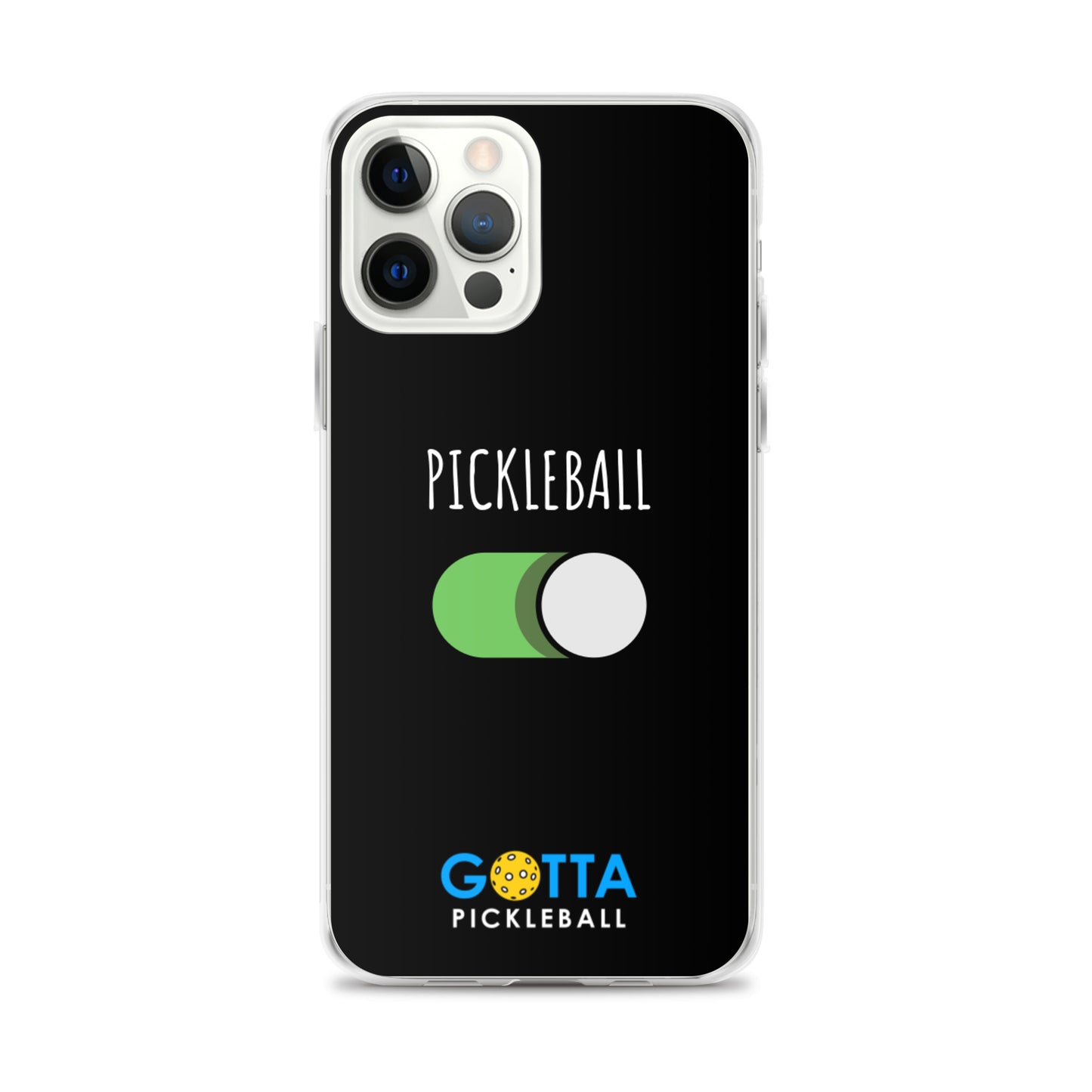 iPhone Case: PICKLEBALL ON: BLACK