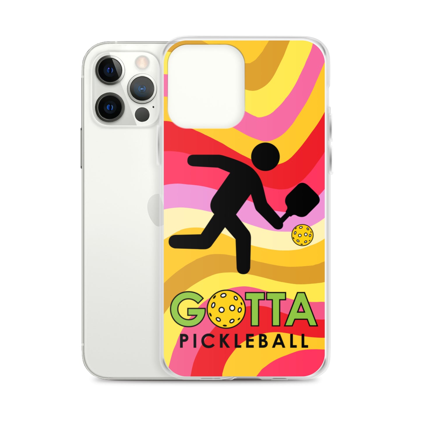 iPhone Case: GOTTA PICKLEBALL WITH OUR MASCOT OZZIE SUMMER SUN WAVES