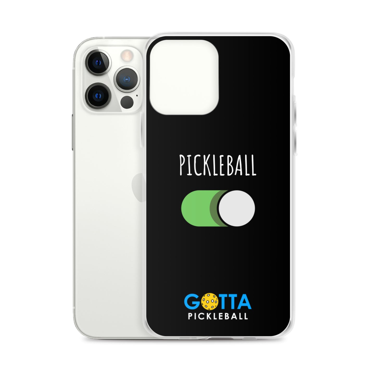 iPhone Case: PICKLEBALL ON: BLACK