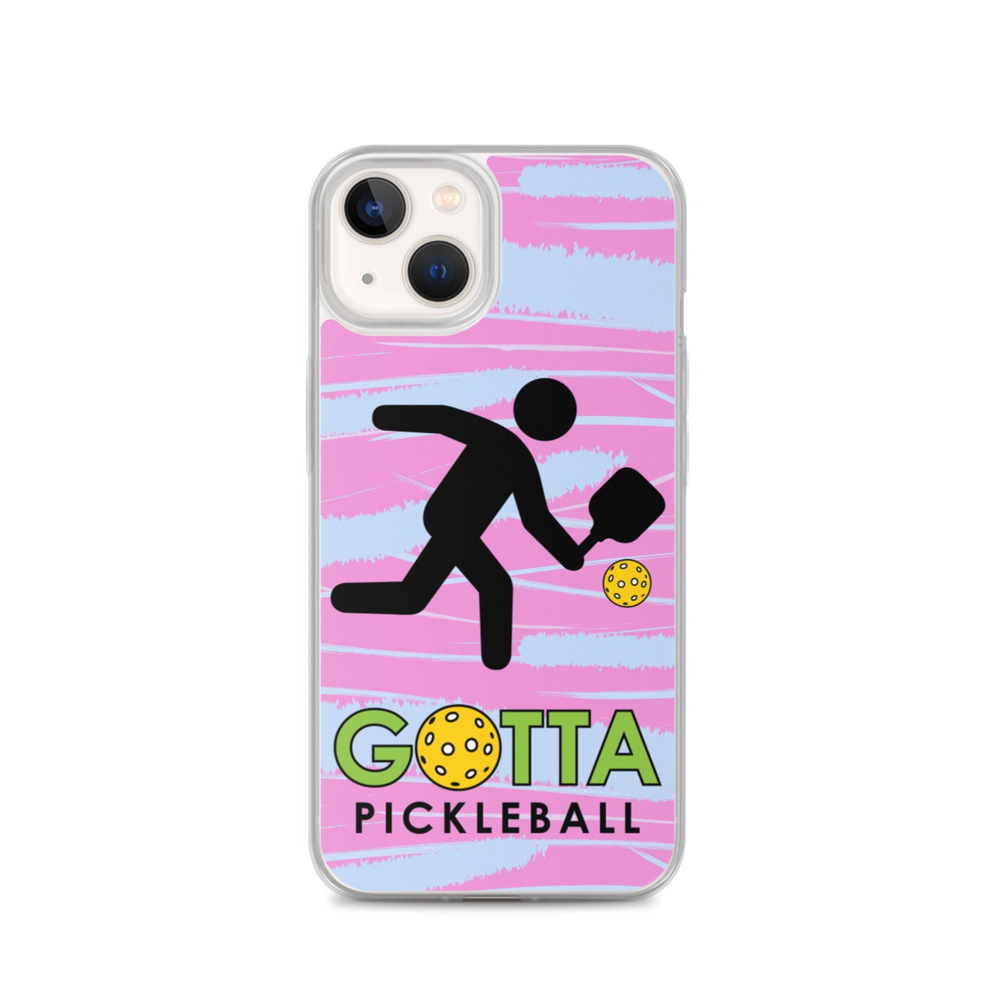 iPhone Case: GOTTA PICKLEBALL WITH OUR MASCOT OZZIE PINK & BLUE