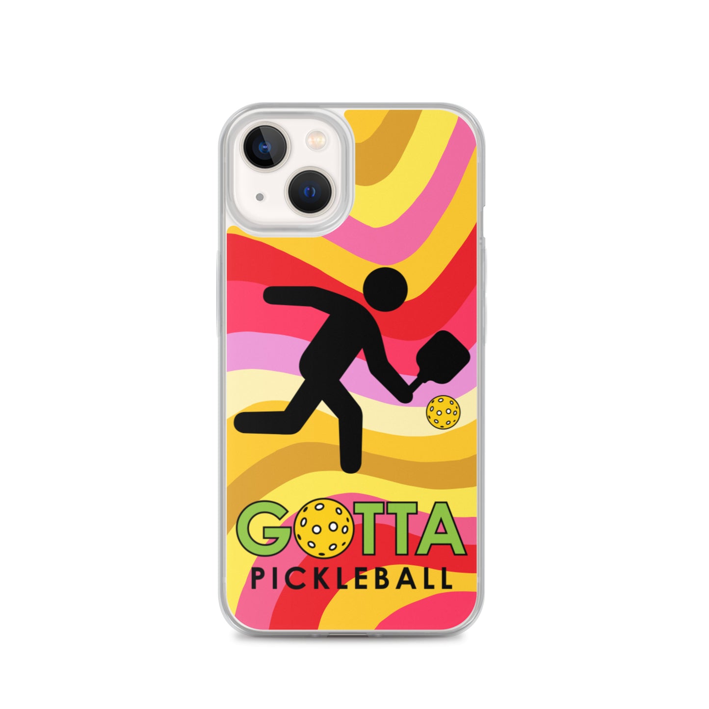 iPhone Case: GOTTA PICKLEBALL WITH OUR MASCOT OZZIE SUMMER SUN WAVES