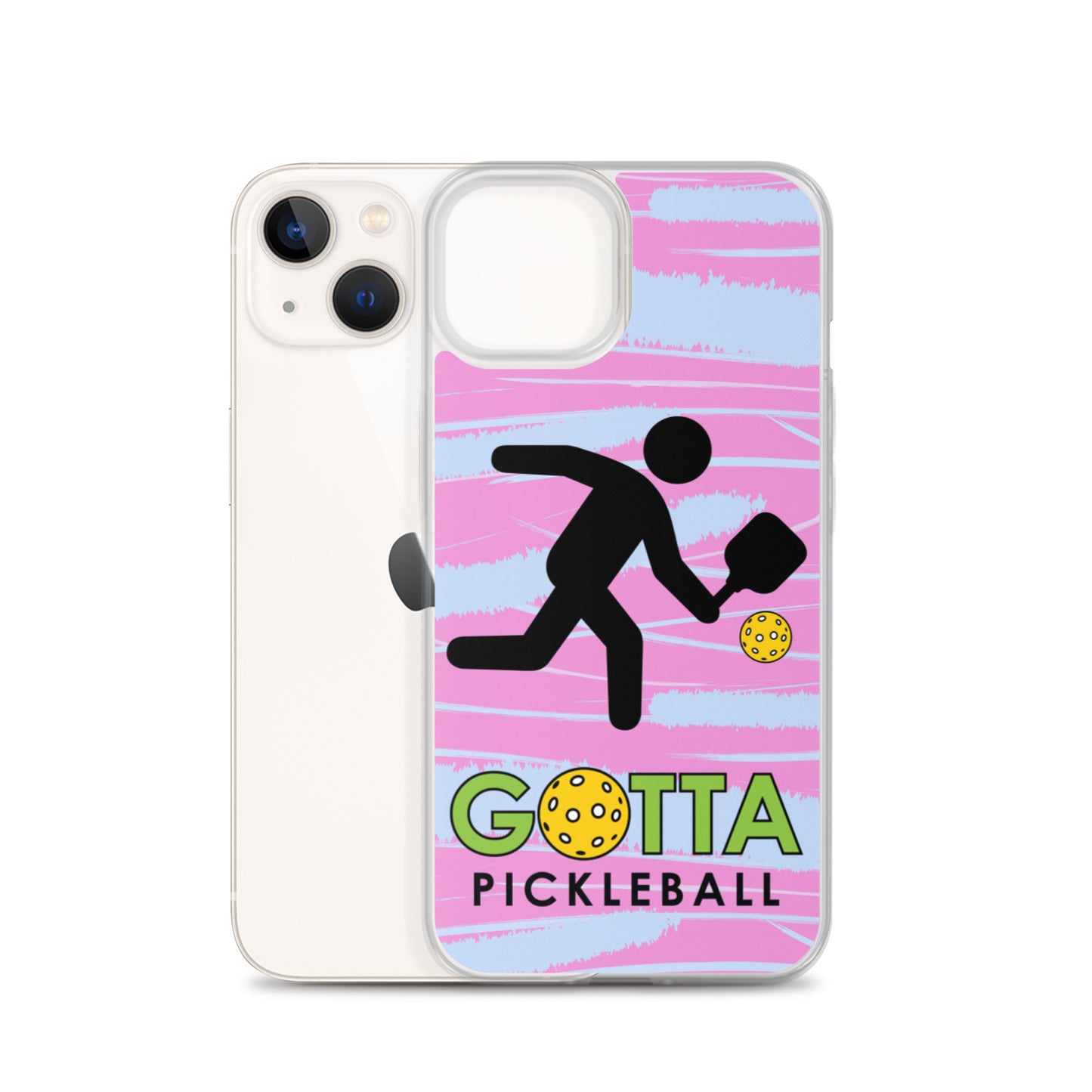 iPhone Case: GOTTA PICKLEBALL WITH OUR MASCOT OZZIE PINK & BLUE