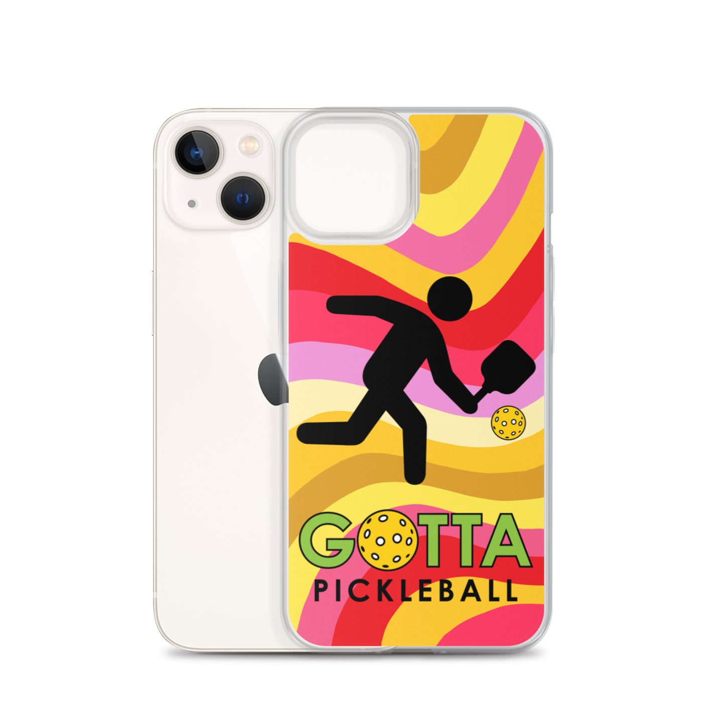 iPhone Case: GOTTA PICKLEBALL WITH OUR MASCOT OZZIE SUMMER SUN WAVES