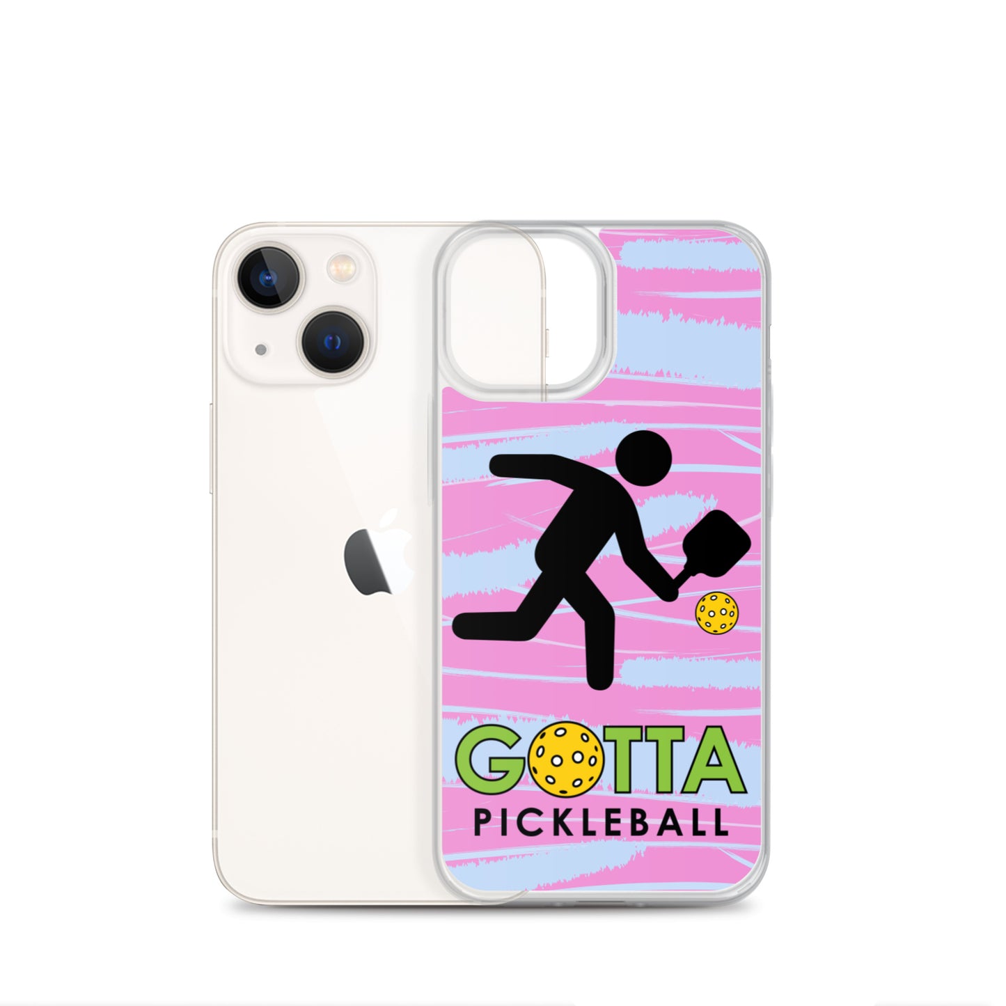 iPhone Case: GOTTA PICKLEBALL WITH OUR MASCOT OZZIE PINK & BLUE