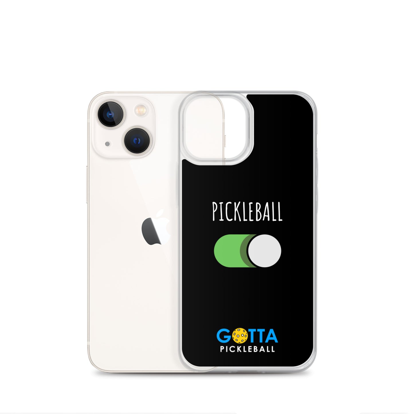 iPhone Case: PICKLEBALL ON: BLACK