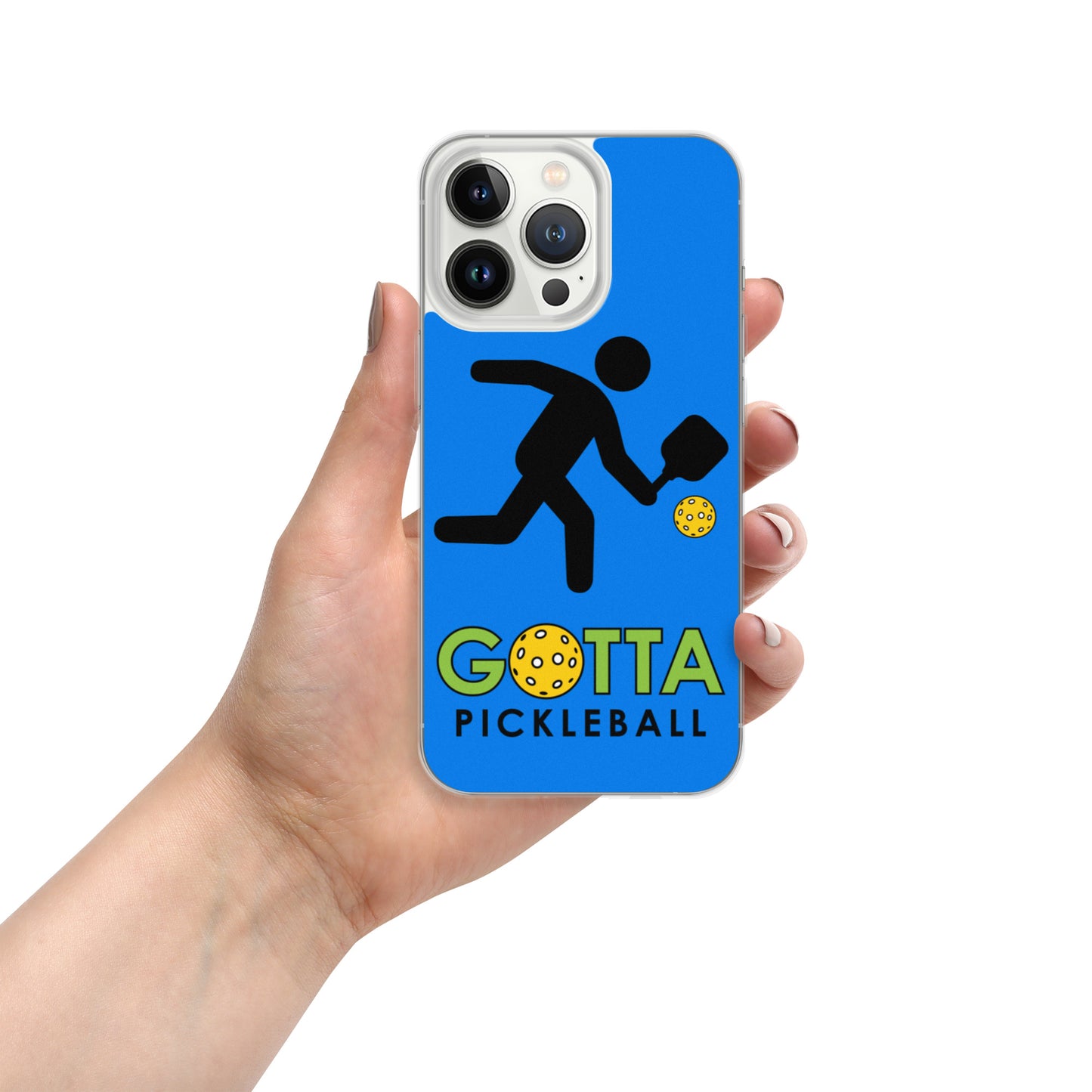 iPhone Case: GOTTA PICKLEBALL WITH OUR MASCOT OZZIE SUMMER BLUE