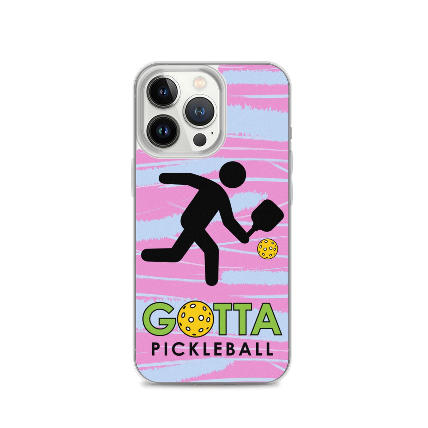 iPhone Case: GOTTA PICKLEBALL WITH OUR MASCOT OZZIE PINK & BLUE