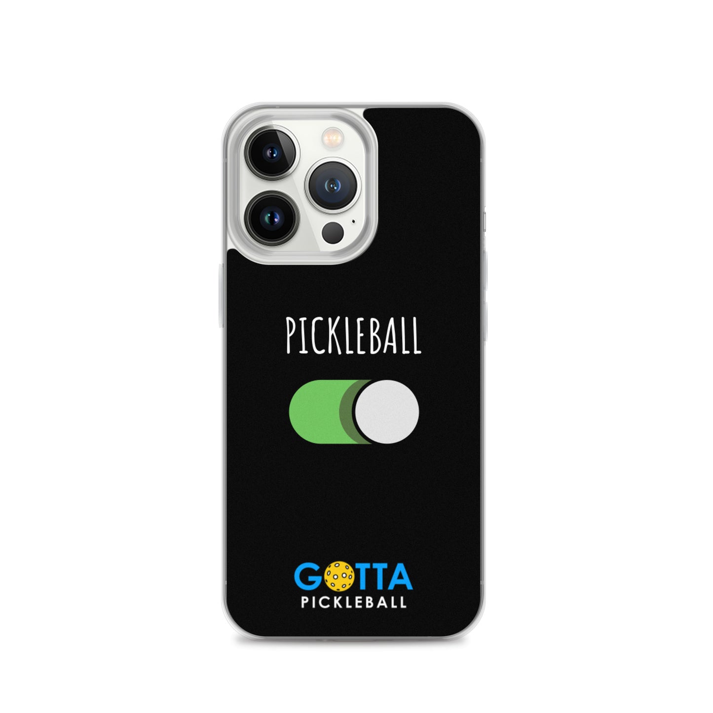 iPhone Case: PICKLEBALL ON: BLACK